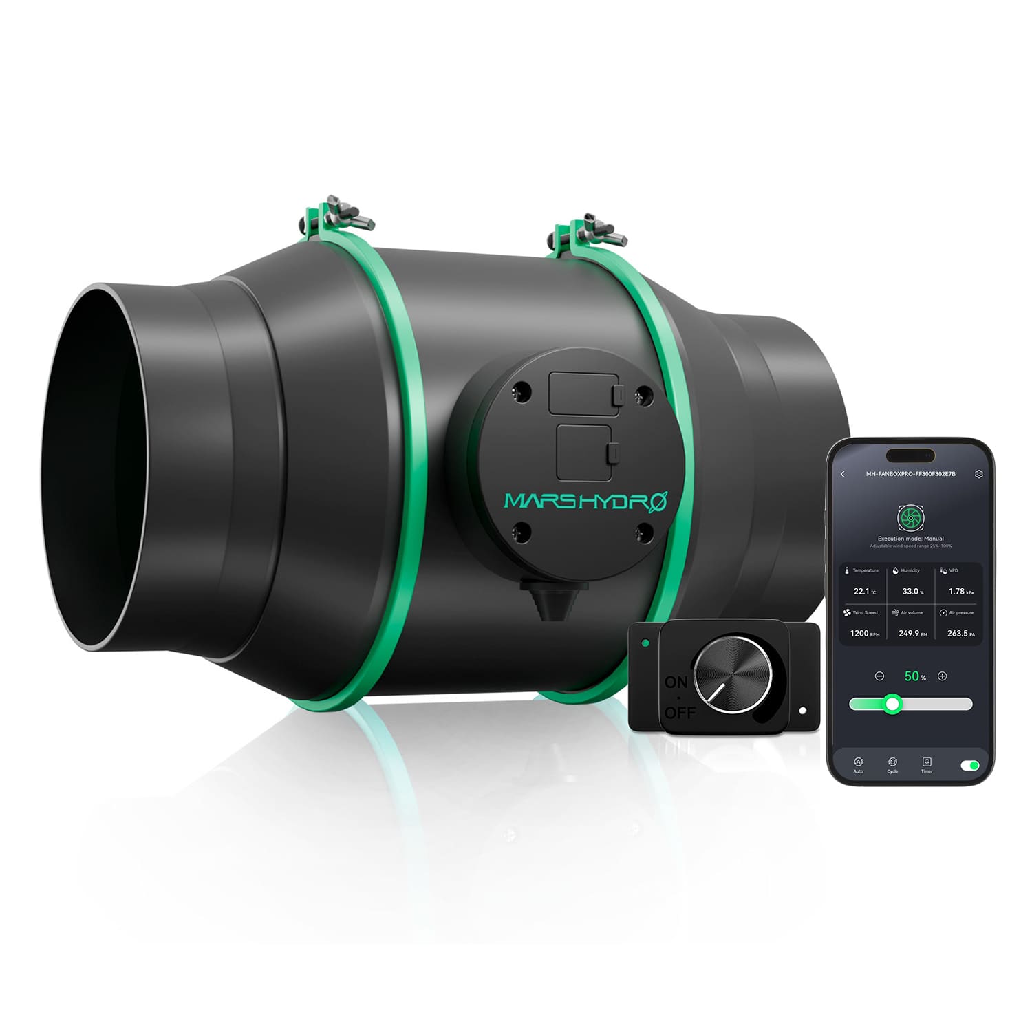 2025 Mars Hydro iFresh 6″ (150 mm) Inline-Kanalventilator