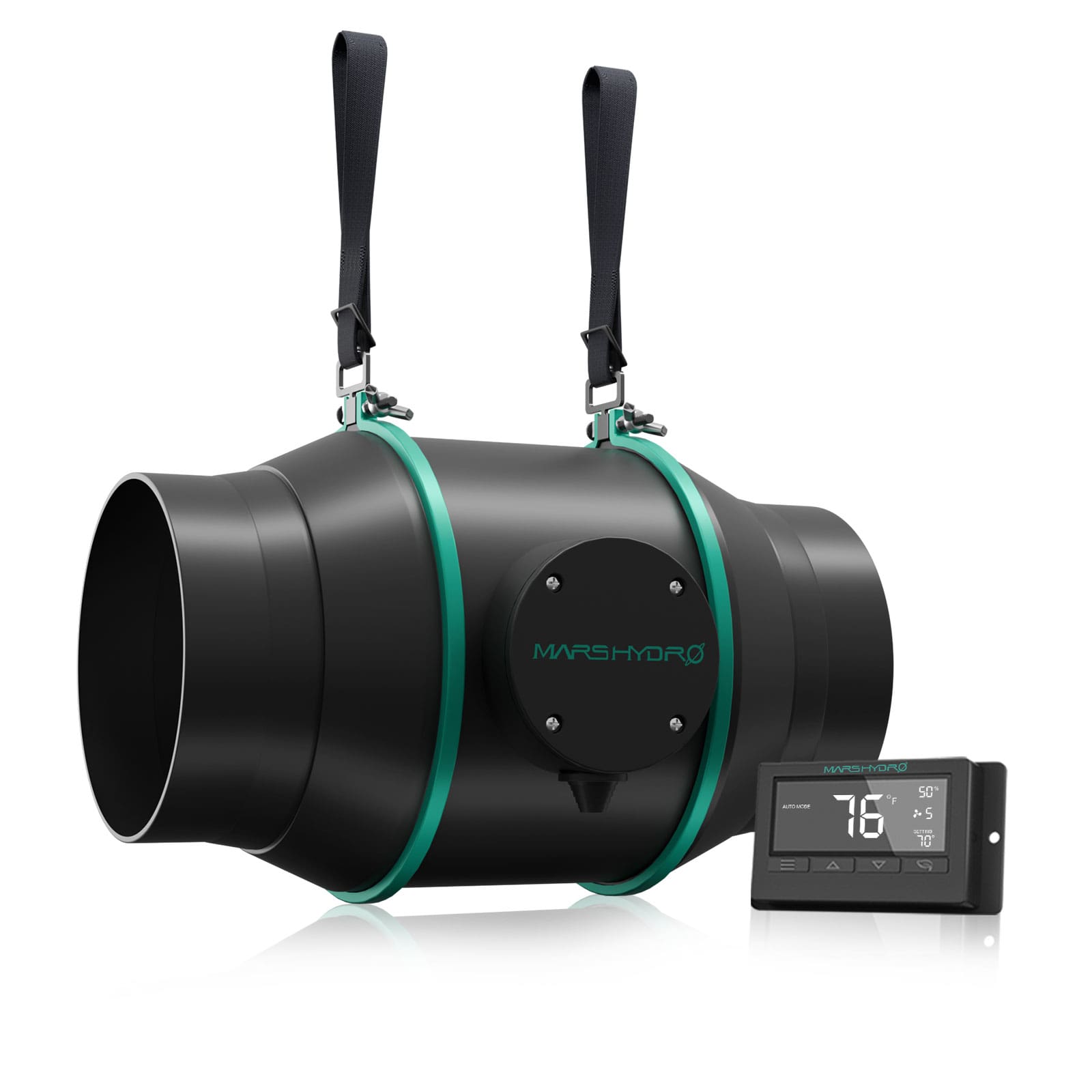 Mars Hydro 6″ (150mm) Inline-Kanalventilator mit Thermostatregler